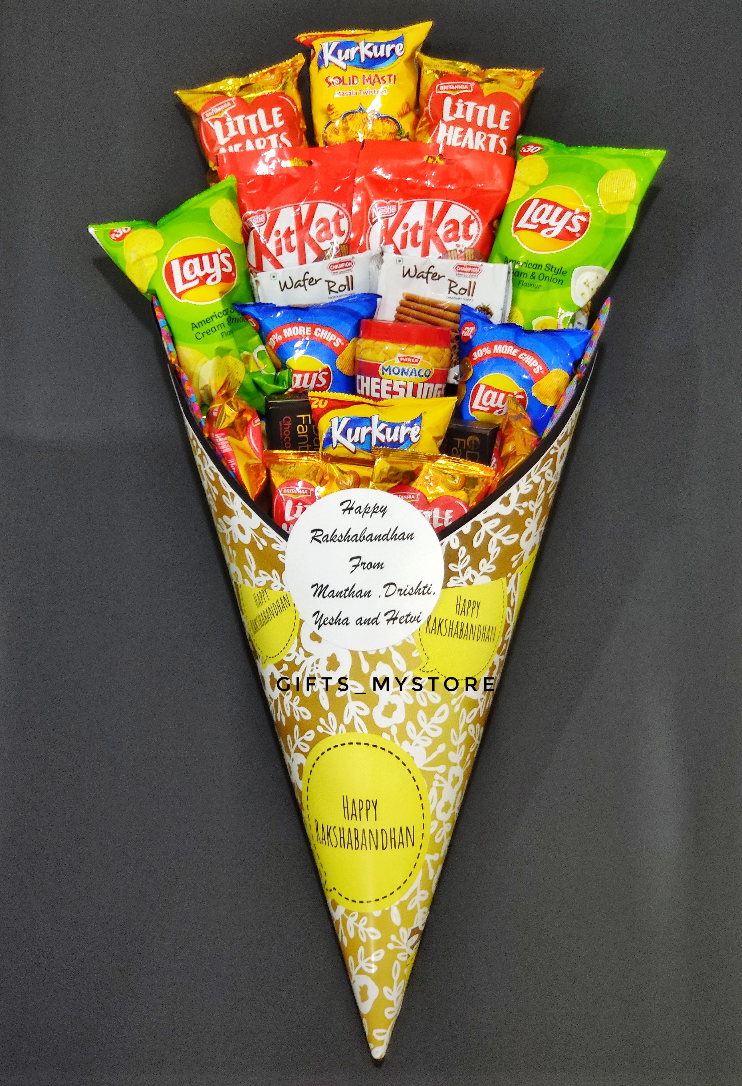 CONE HAMPER – RAKSHABANDHAN THEME